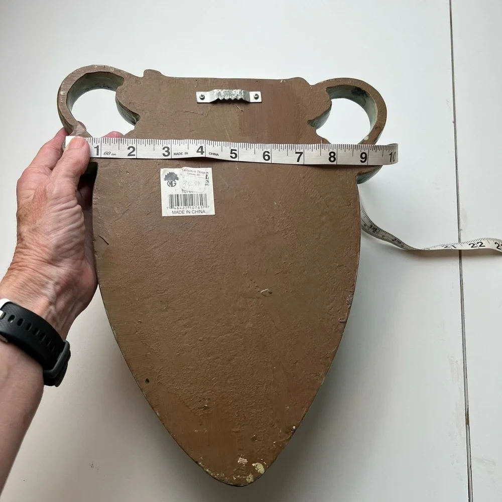 Faux Drip Glaze Wall Vase 12